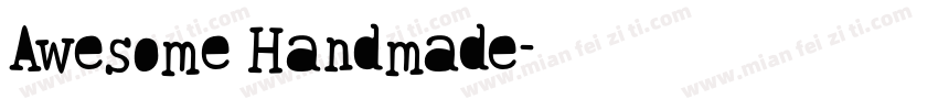 Awesome Handmade字体转换